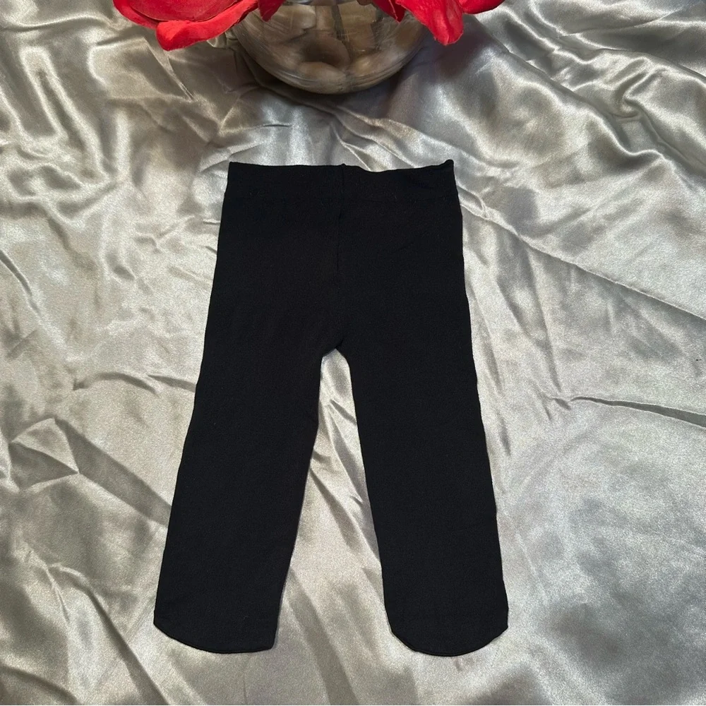 🌹CARTER’s Baby Black & Light Pink Stretch Leggings / NWOT